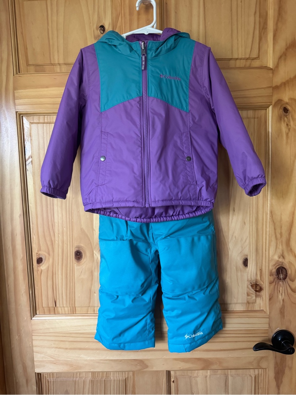 Columbia snow pants and reversible jacket girls size 4T